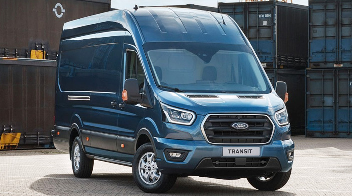 Ford Transit Van Intelligente Technologien, bemerkenswerte Ladekapazität.